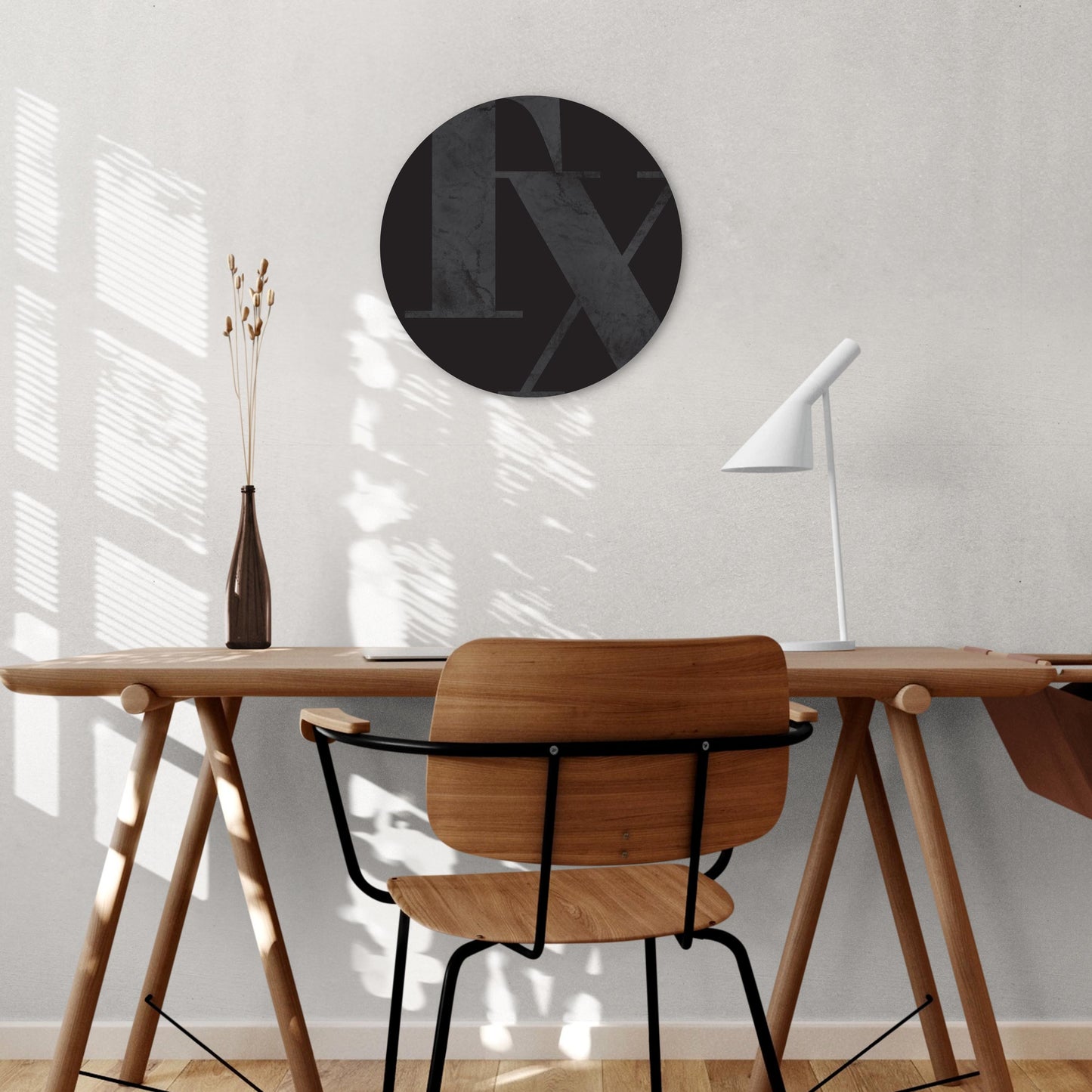Modern Black Texas Initials | Wood Sign | Eaches | Min 1