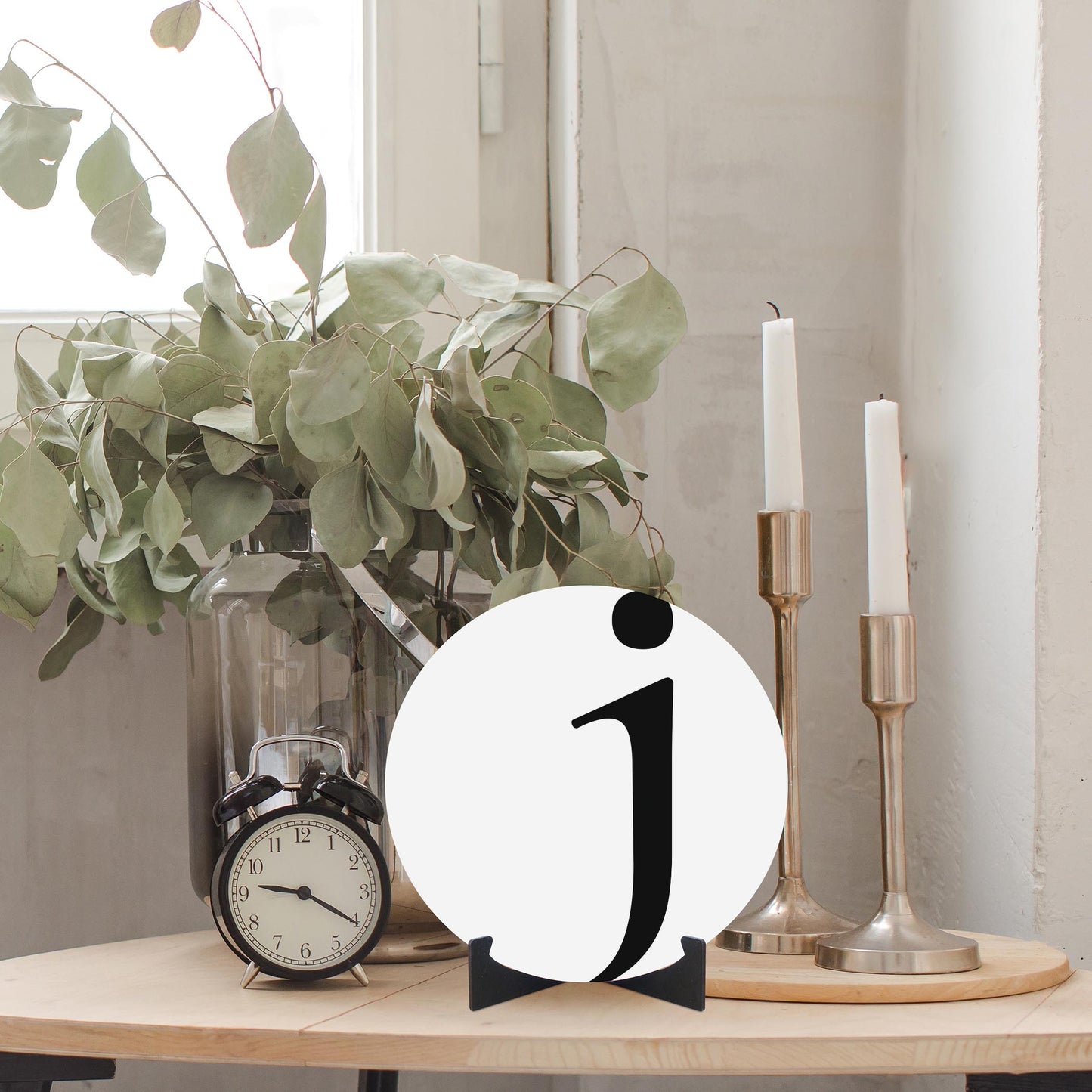 Minimalist Monogram J | Wood Sign | Eaches | Min 1