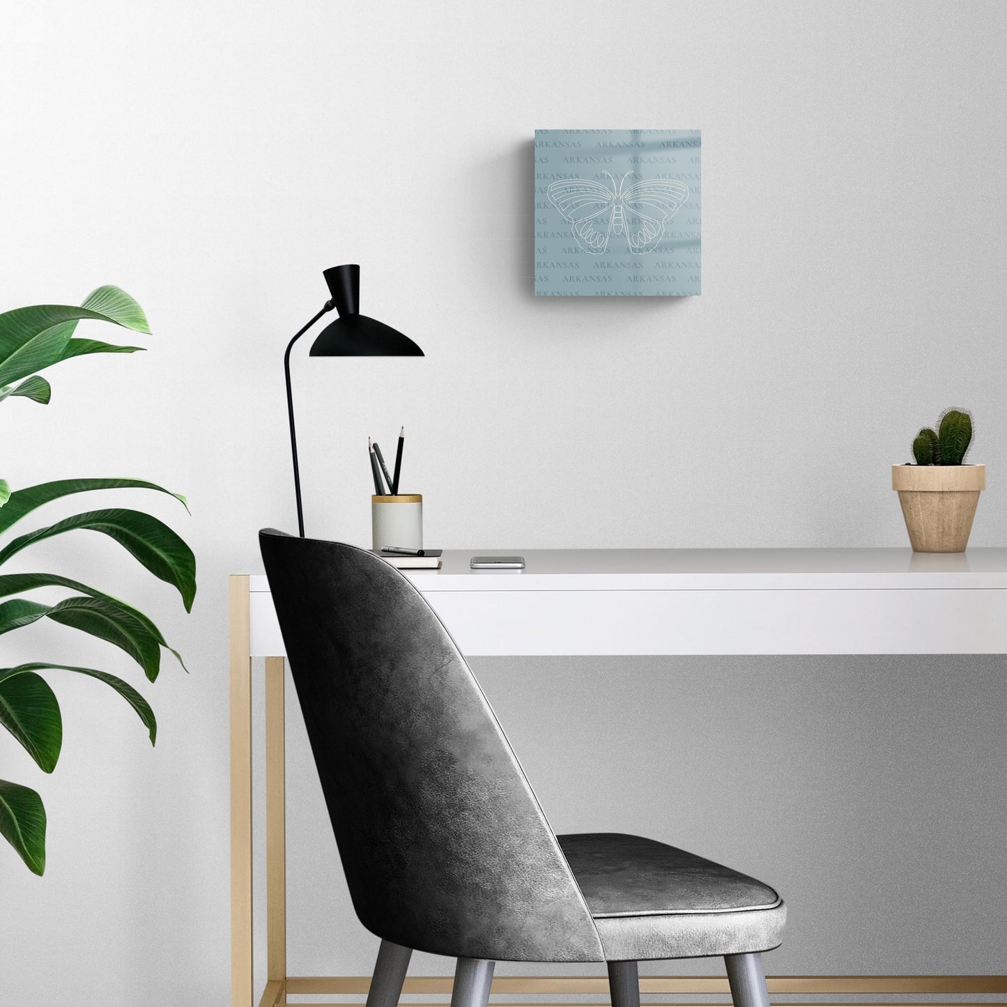 Modern Minimalist Arkansas Diana Fritillary Butterfly | Hi-Def Glass Art | Eaches | Min 2