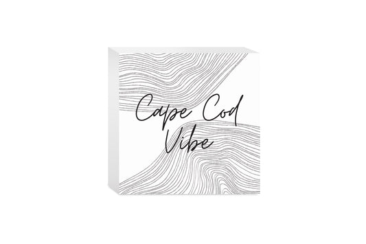 Minimalistic B&W Cape Cod Vibe | Wood Block | Eaches | Min 4