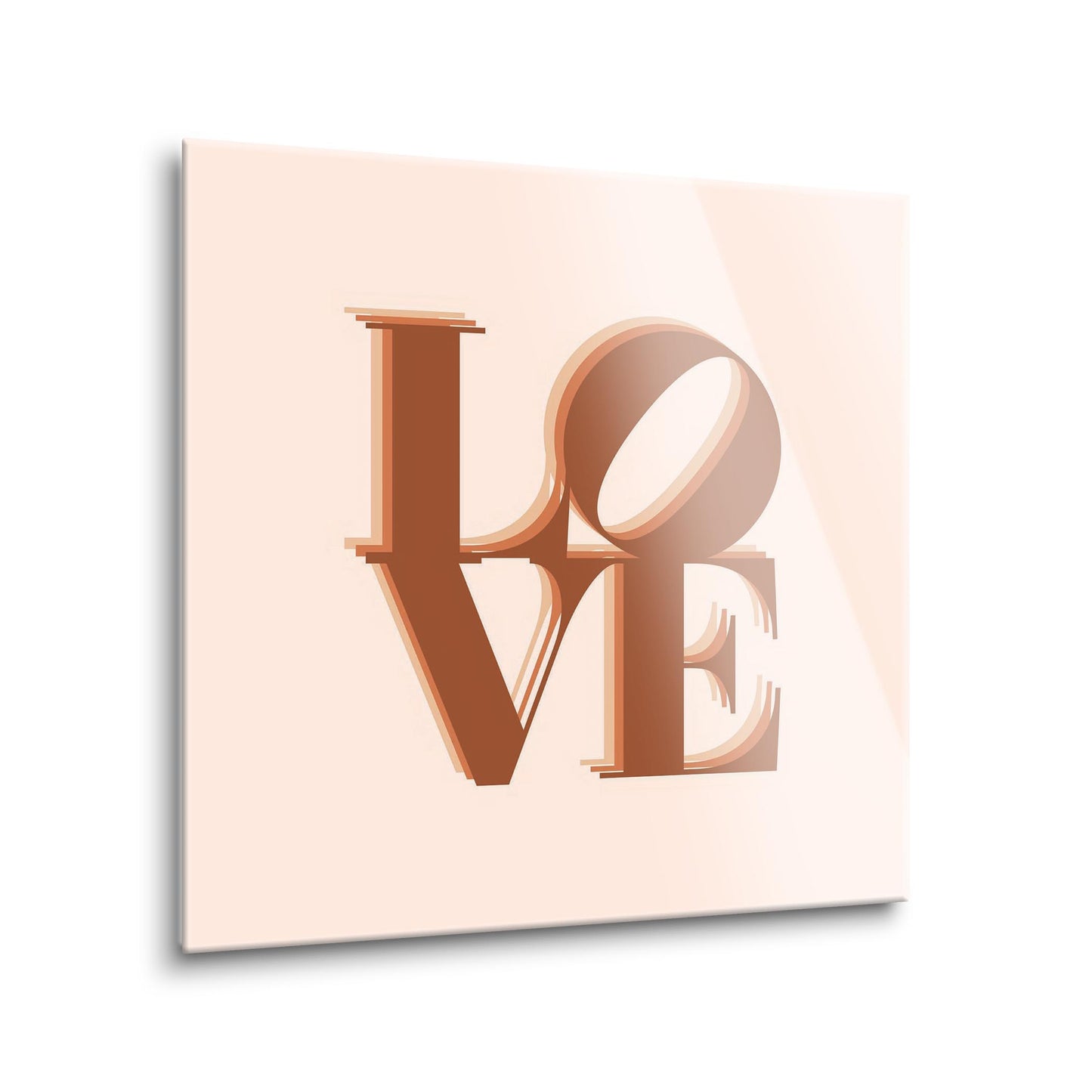 Modern Minimalist Pennsylvania Love Light | Hi-Def Glass Art | Eaches | Min 1