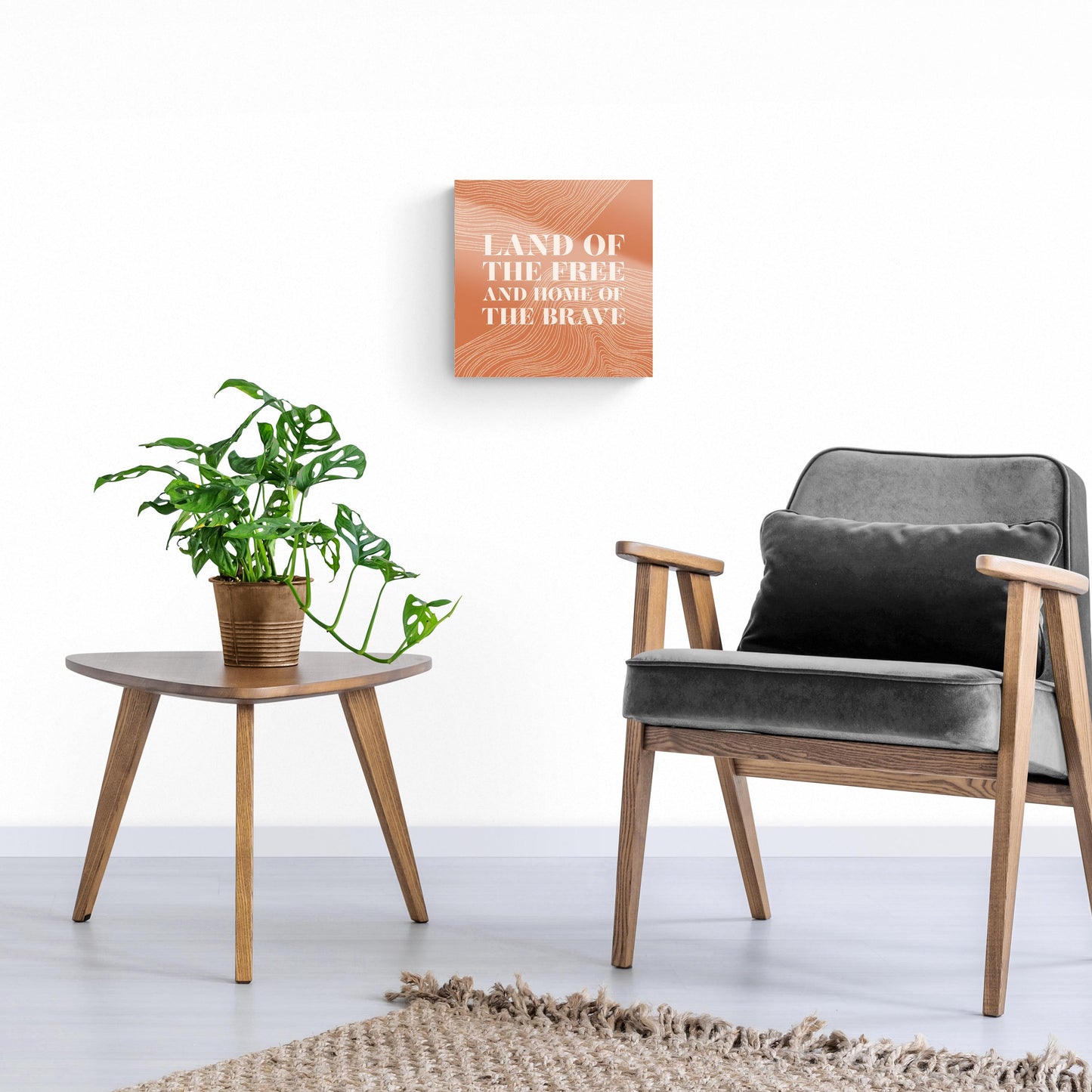 Modern Minimalist New York Free Brave | Hi-Def Glass Art | Eaches | Min 1