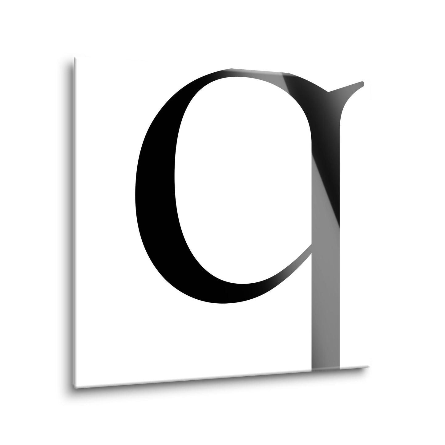 Minimal Monogram Q | Hi-Def Glass Art | Eaches | Min 1
